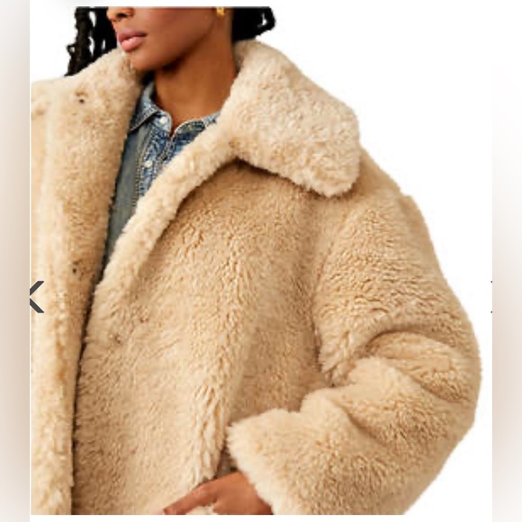 Free People Pretty Perfect Faux Fur Peacoat - Picture 6 of 17